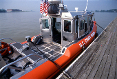 U.S. Coast Guard Vessel Boarding (Patrol) Vessel docked.